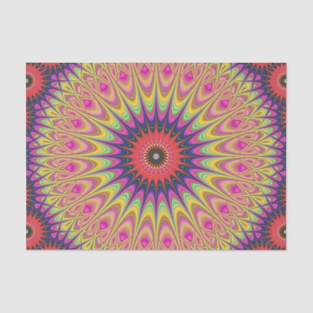 Dornen-Mandala Seidenpapier (Vorderseite)