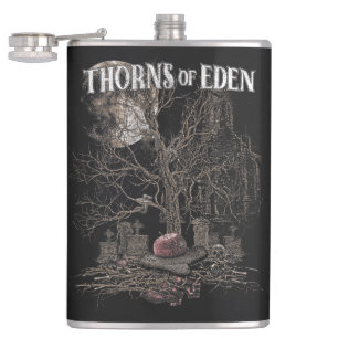 Dornen von Eden - Gothic Streetwear Design Flachmann