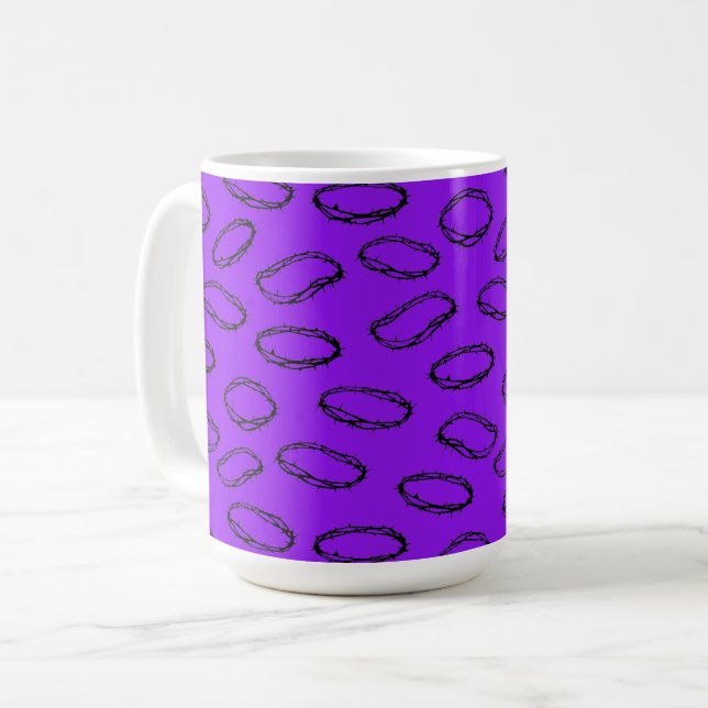 Dornenkrone Kaffeetasse (Vorderseite Links)