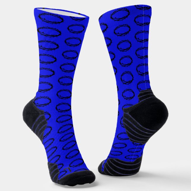 Dornenkrone Socken (Gewinkelt)