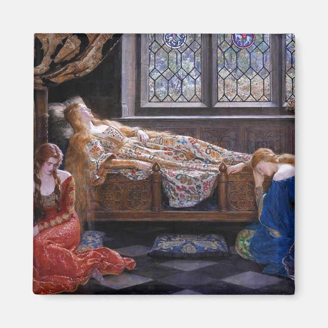 Dornröschen, c. 1921 von John Collier Magnet (Vorne)
