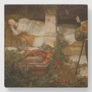 Dornröschen (Himmlischer Prinz und Prinzessin) Steinuntersetzer