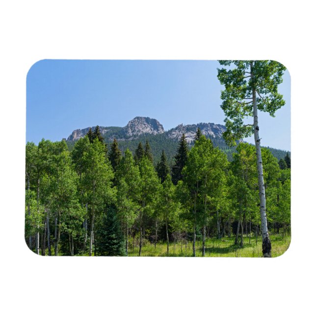 Dorodigipfel über Wäldern am goldenen Tor Magnet (Horizontal)