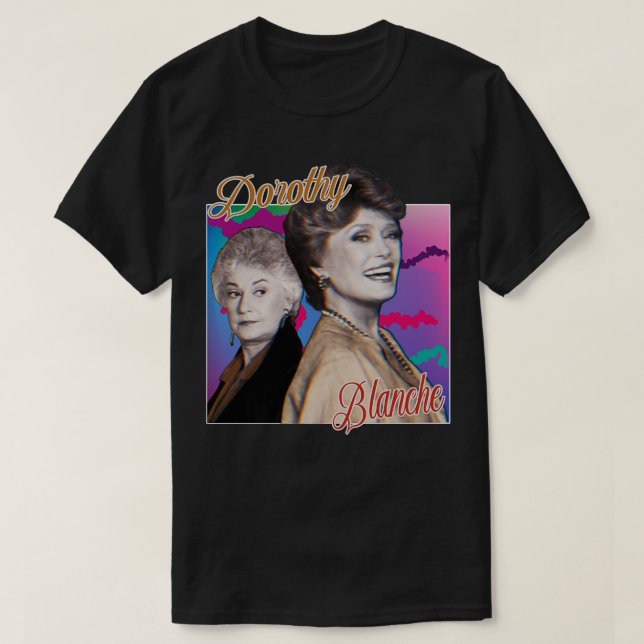 Dorothy Blanche Graphic Design 80er Style T-Shirt (Design vorne)