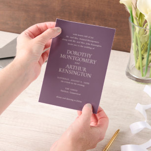 Dorothy Lila Elegant Wedding