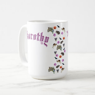 Dorothy, Name mit australischer Tierwelt, Kaffeetasse