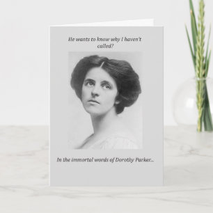 Dorothy Parker-Zitat Karte