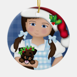 Dorothy und Toto Oz Weihnachten Keramik Ornament