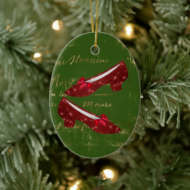 Dorothy's Ruby Slippers Keramik Ornament (Baum)