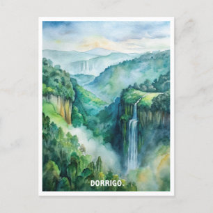 Dorrigo Nationalpark Wasserfarbenmalerei Postkarte