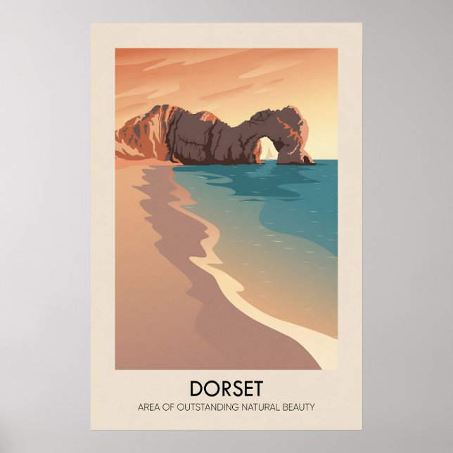 Dorset AONB Reiseplakat Poster (Vorne)
