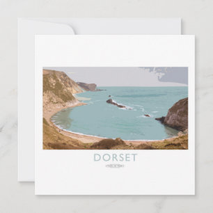 Dorset-Bahnplakat Feiertagskarte