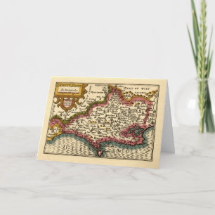 Dorset Dorsetshire Landkreis England Alte historis Karte