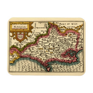 Dorset Dorsetshire Landkreis England Alte historis Magnet