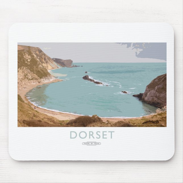 Dorset-Eisenbahn-Plakat Mousepad (Vorne)
