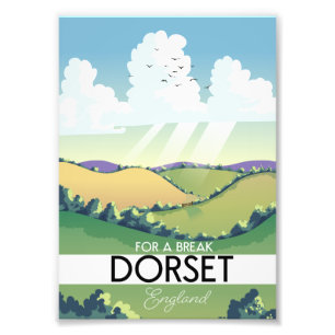 Dorset England Reiseplakat Fotodruck