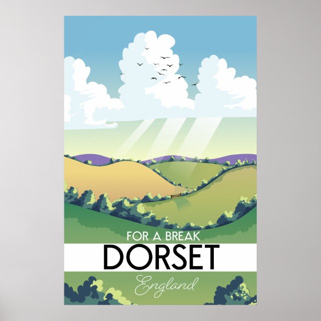 Dorset England Reiseplakat Poster (Vorne)