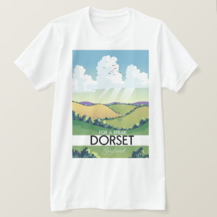 Dorset England Reiseplakat T-Shirt