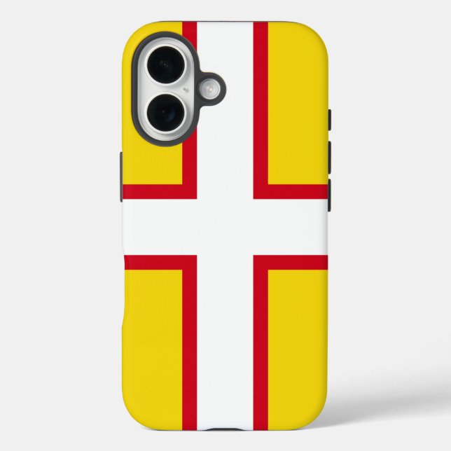 Dorset-Flagge iPhone 16 Hülle (Rückseite)