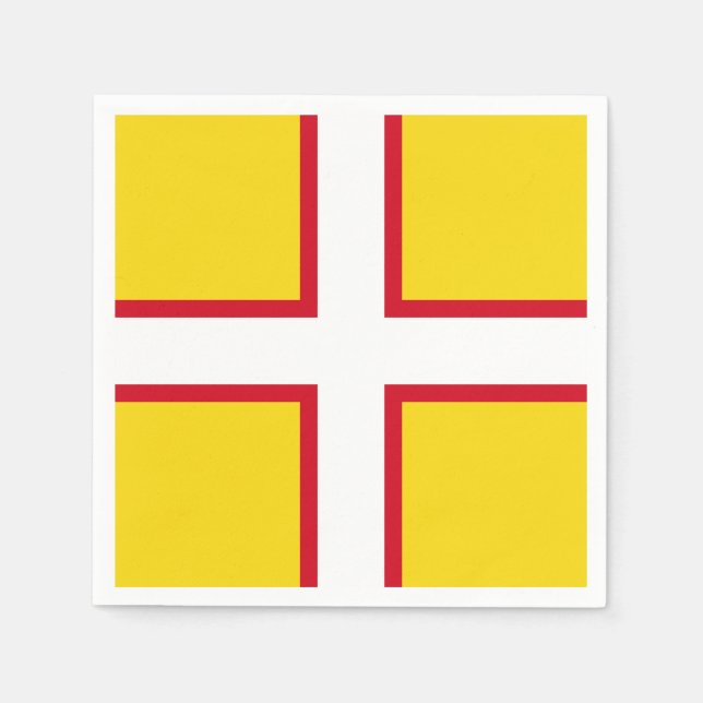 Dorset-Flagge Serviette (Vorderseite)