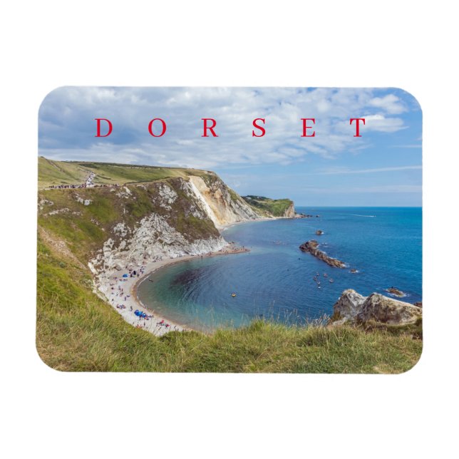 Dorset Man O'War Beach View Kühlschrankmagnet Magnet (Horizontal)