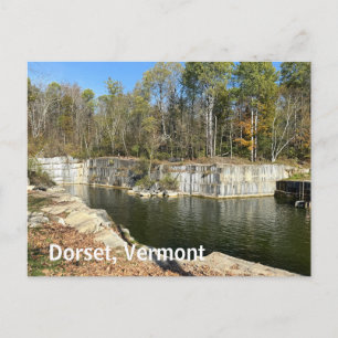 Dorset-Steinbruch in Vermont Feiertagspostkarte