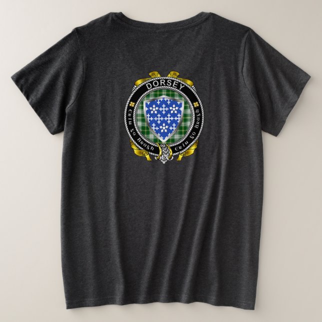 Dorsey/Darcy Irish Shield Women's Große Größe T-Shirt (Design Rückseite)