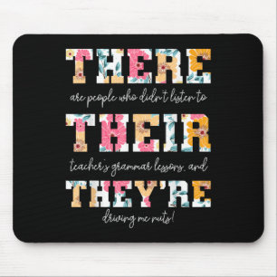 Dort ist ihr dreiteiliger englischer Grammatiklehr Mousepad