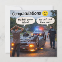 Dort kannst du nicht parken lustige Gratulationen