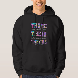 Dort sind sie englischer Grammatikkurs Hoodie