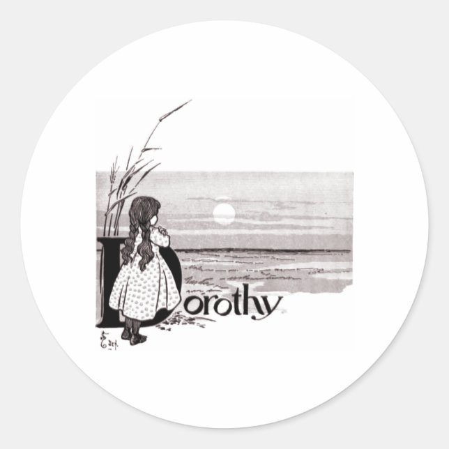 Dorthy Runder Aufkleber (Vorderseite)