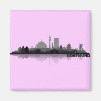 Dortmund City Skyline - Kühlschrankmagnet