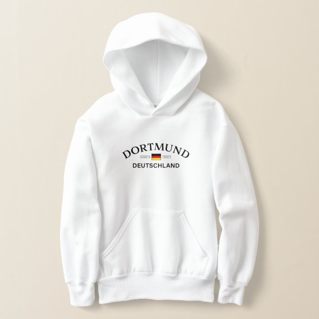 Dortmund Deutschland Coordinates German Kids Hoodie (Ablage )