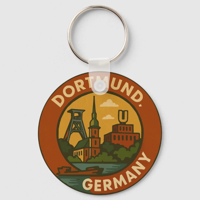 Dortmund German Urban Emblem Schlüsselanhänger (Vorderseite)