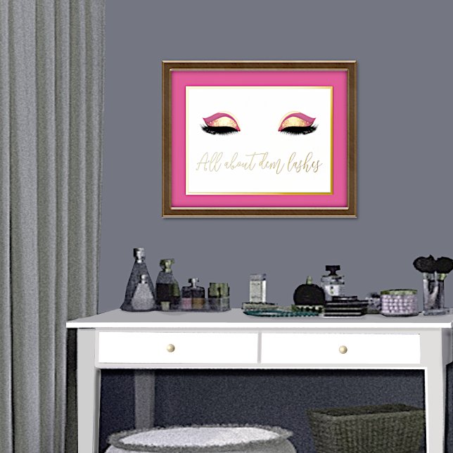 Dorure Tout sur les impressions de fond Dem Lashes (Créateur téléchargé)