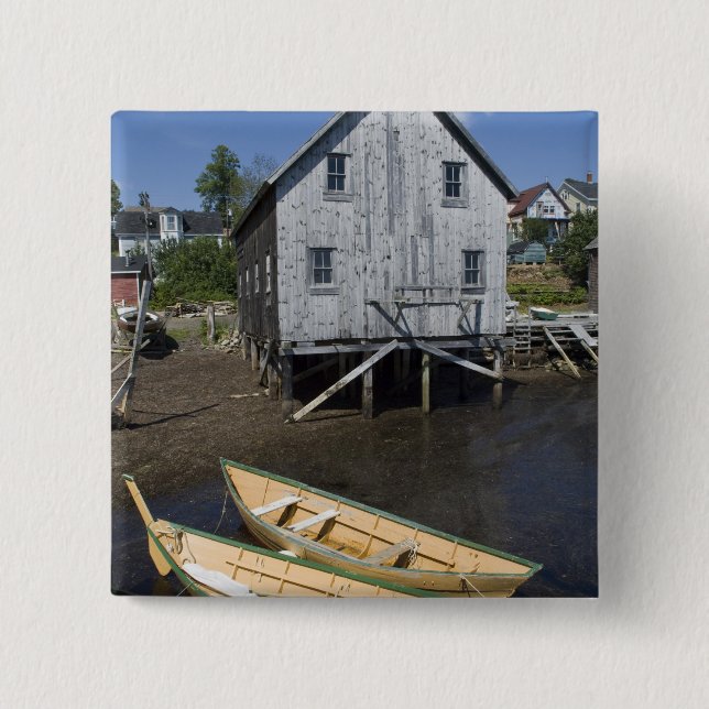 Dory builder,Lunenburg, Nova Scotia, Kanada Button (Vorderseite)
