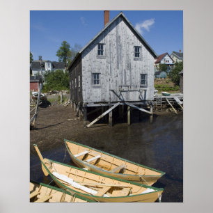 Dory builder,Lunenburg, Nova Scotia, Kanada Poster