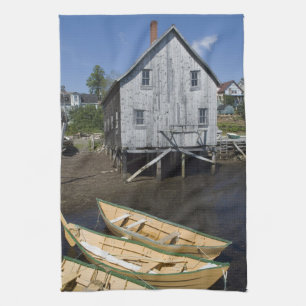 Dory Erbauer,Lunenburg, Nova Scotia, Kanada Handtuch