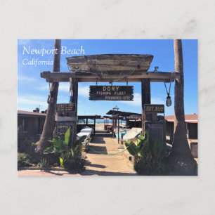 Dory Fishing Fleet, Newport Beach, Kalifornien Postkarte