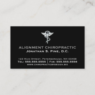 Dos de rendez-vous d'emblème de chiropractie de