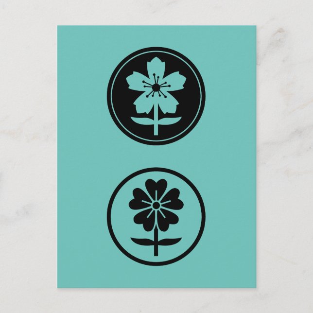 DOS Flores Postkarte (Vorderseite)