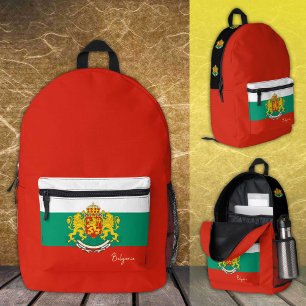 Dos Imprimé Bulgarie, sac à dos, drapeau bulgare / patriotique