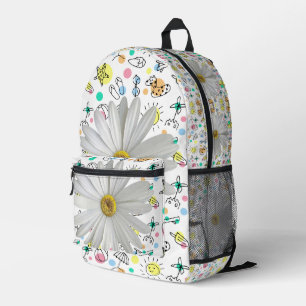 Dos Imprimé Imprimer Couper Sac à Coudre Fleur Blanc Faisceau