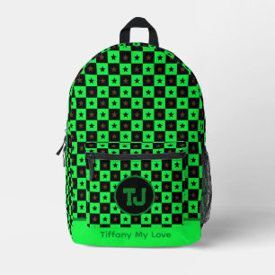 Dos Imprimé Monogramme Coloré Retour À L'École Filles Sac À Do