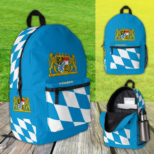 Dos Imprimé Patriotique Bavière sac à dos, Allemagne, drapeau