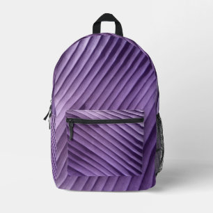 Dos Imprimé Sac à coudre à feutre mauve diagonale