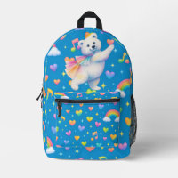 Sac à coudre avec impression d'ours polaire dansan