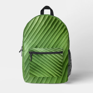 Dos Imprimé Sac à coudre vert feuille diagonale