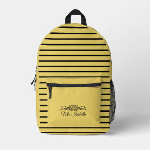 Dos Imprimé Tendance Couleur Doux Jaune Imprimer Couper Sac À
