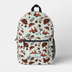 Dos Imprimé Whimsical Fox personnalisé Print Cut Sac à coudre